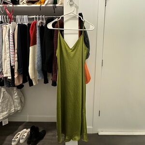 Aritzia silk slip dress size M